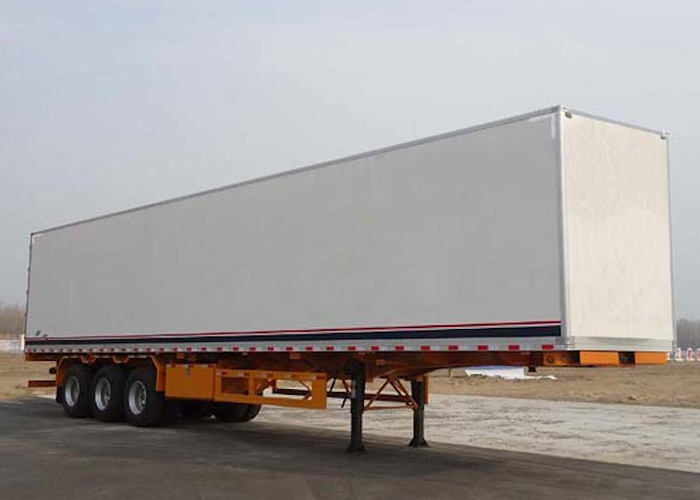 40ft Insulated Box Semi Trailer with 3 Axles for Food And Temperature