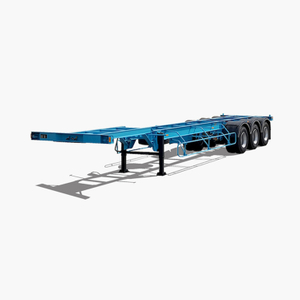 30ft 3 Axle Tunnel Design Container Chassis