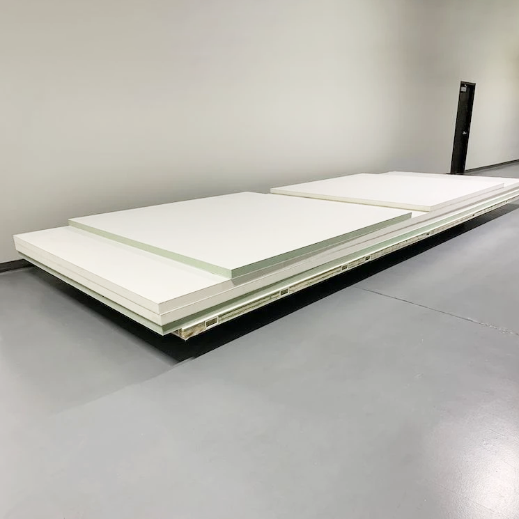 RV Floor Cross Beam Pre-Embedded Structural Composite Sandwich Panels