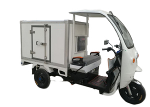 insulated Tri-wheel motor tricycle with All - Closed FRP / GRP insulated Sandwich box