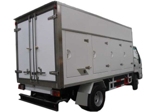 Ice Cream Refrigerated Truck Body with All - Closed FRP / GRP Sandwich Panel Kits,Germany Wet-Wet Composite