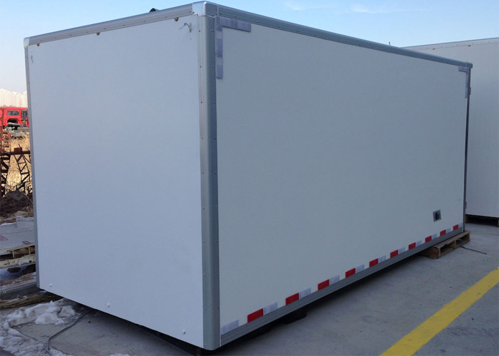 Aluminum Profiles Assembled All - Closed FRP / GRP Refrigerated Truck Body And Sandwich Panel Kits,Germany Wet-Wet Composite