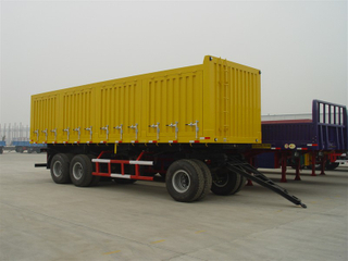25 Feet Draw Bar Box Trailer with 3 Axles