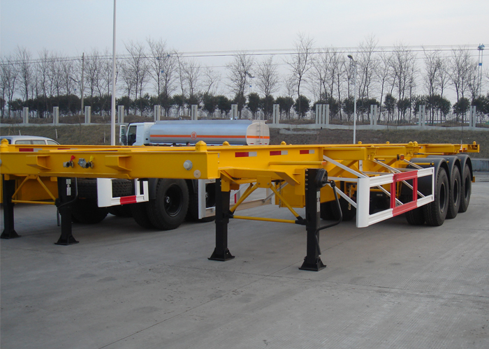 40 Foot Skeleton Semi Trailer with 3 axles for ISO container and MonoBlock Tankers