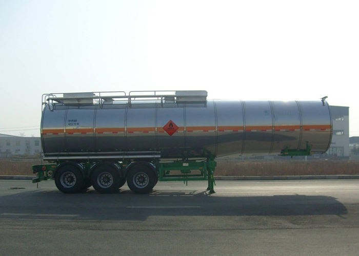 40000L Stainless Steel Insulated Tanker Semi-Trailer with 3 BPW Axles for Ice Cream