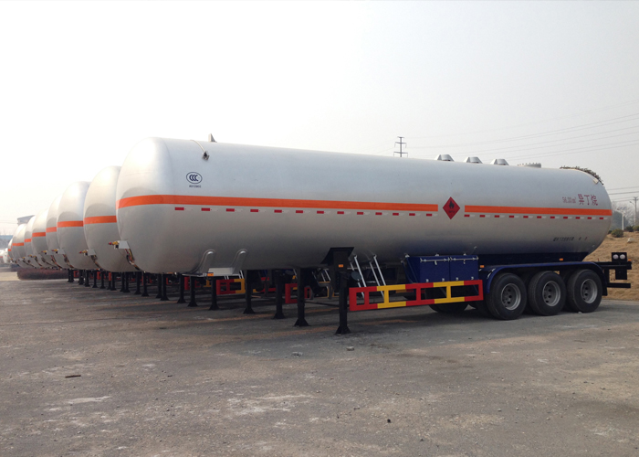 56000L Liquefied Petroleum Gas Lorry Tanker Trailer with 3 Axles for LPG,LPG Tanker Semi Trailer