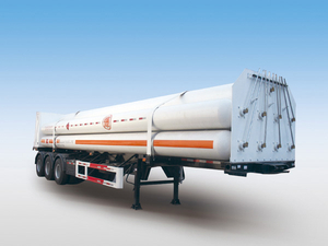 LH2 Tube Skid Semi-trailers with with 9 Tubes And 3 Axles for 21000L CNG,CNG Tube Skid Tanker