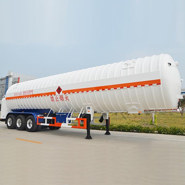 55000L LNG Tanker Semi Trailer with 3 Axles for Liquid Natural Gas,LNG Tanker Semi Trailer