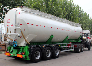 38000L Dry Bulk Tipper Dump Tanker Semi Trailers with 3 Axles for Bulk Anthracite Powder, Cement Tanker Semi Trailer