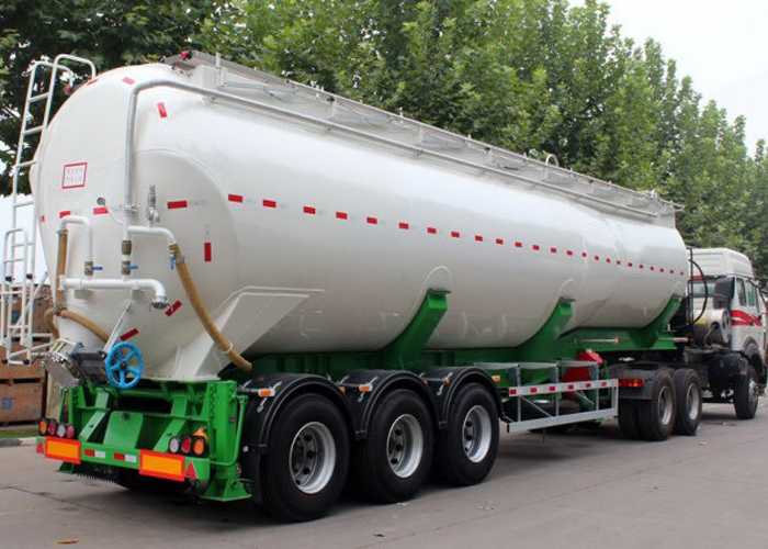 38000L Dry Bulk Tipper Dump Tanker Semi Trailers with 3 Axles for Bulk Anthracite Powder, Cement Tanker Semi Trailer
