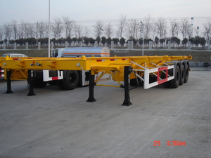 48 Foot Gooseneck Skeleton Container Semi Trailer 3 axles