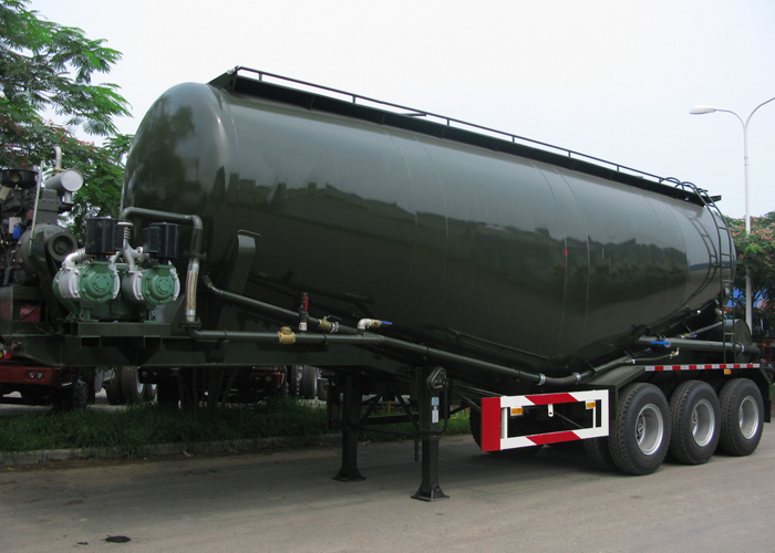 26500L Dry Bulk Pneumatic Tanker Semi Trailers with 3 Axles for Oil Well cementation Cement , Cement Tanker Semi Trailer