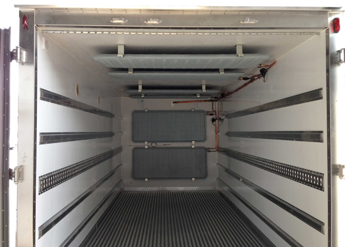 Ultra Low Temperature Freezer Truck Body with Eutectic Plate Units And All - Closed FRP/GRP Sandwich Panel Kits ,Frozen Truck Body