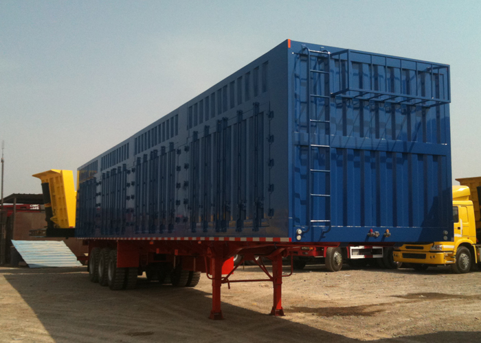 45ft Roof Opened Steel Dry Freight Box Trailer with 3 Axles for Bulk