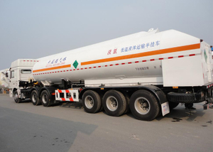 LNG Tanker Semi Trailer,51550L LNG Tanker semi trailer with 3 axles for Liquid Natural Gas