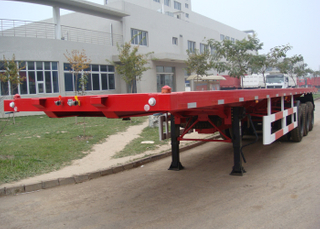 40ft retractable FlatBed Semi Trailer with tail retractable for container shipment save freight