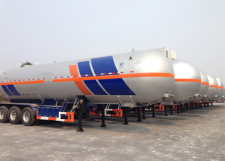 LPG Tanker Semi Trailer,47000L 3 Axles Liquefied Petroleum Gas Lorry Tanker Semi Trailer for Liquid Dimethyl Ether And Methylamine