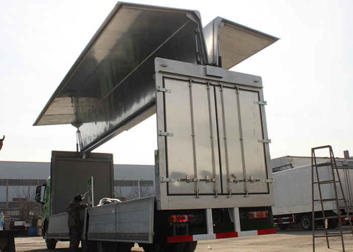 Wing-open box with Composite and Aluminum Profiles for Dry Freight Cargos,Dry Freight Truck Box Or Van Trailers